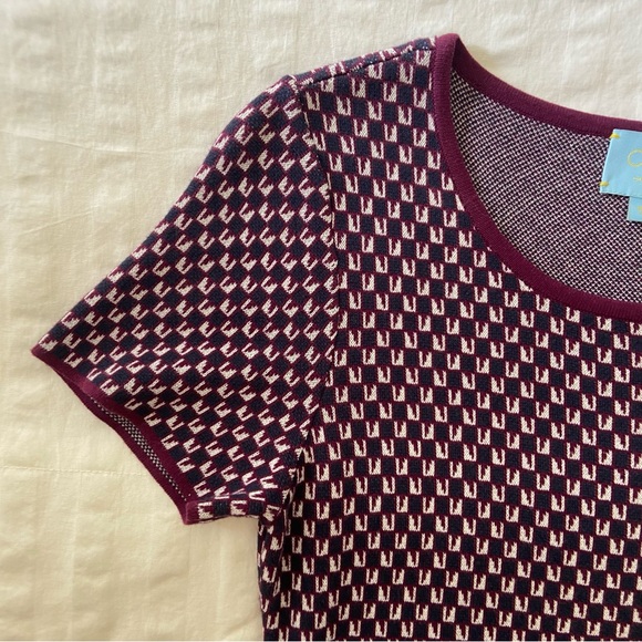 CeCe Houndstooth Knit Sweater Dress - Picture 7 of 11